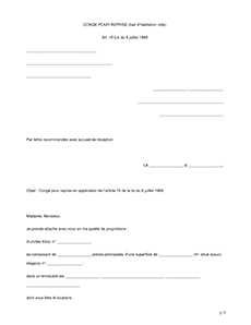 Lettre De Resiliation De Bail Gratuite